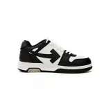 OFF-WHITE Out Of Office OOO Low Tops White Black White OMIA189C99LEA0011004