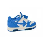 OFF-WHITE Out Of Office OOO Low Tops White Blue OMIA189F23LEA0040169