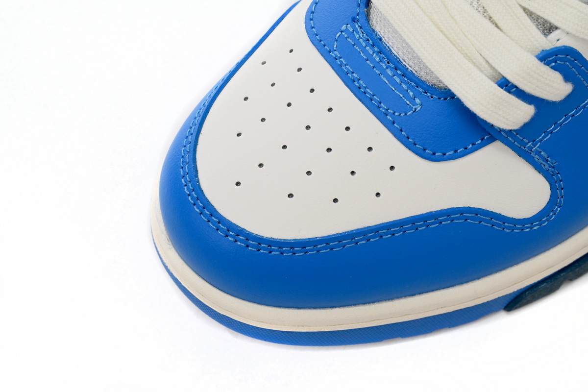 OFF-WHITE Out Of Office OOO Low Tops White Blue OMIA189F23LEA0040169