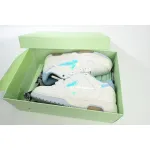 OFF-WHITE Out Of Office OOO Low Tops White Iridescent Blue OMIA189F21LEA0030181