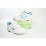 OFF-WHITE Out Of Office OOO Low Tops White Iridescent Blue OMIA189F21LEA0030181