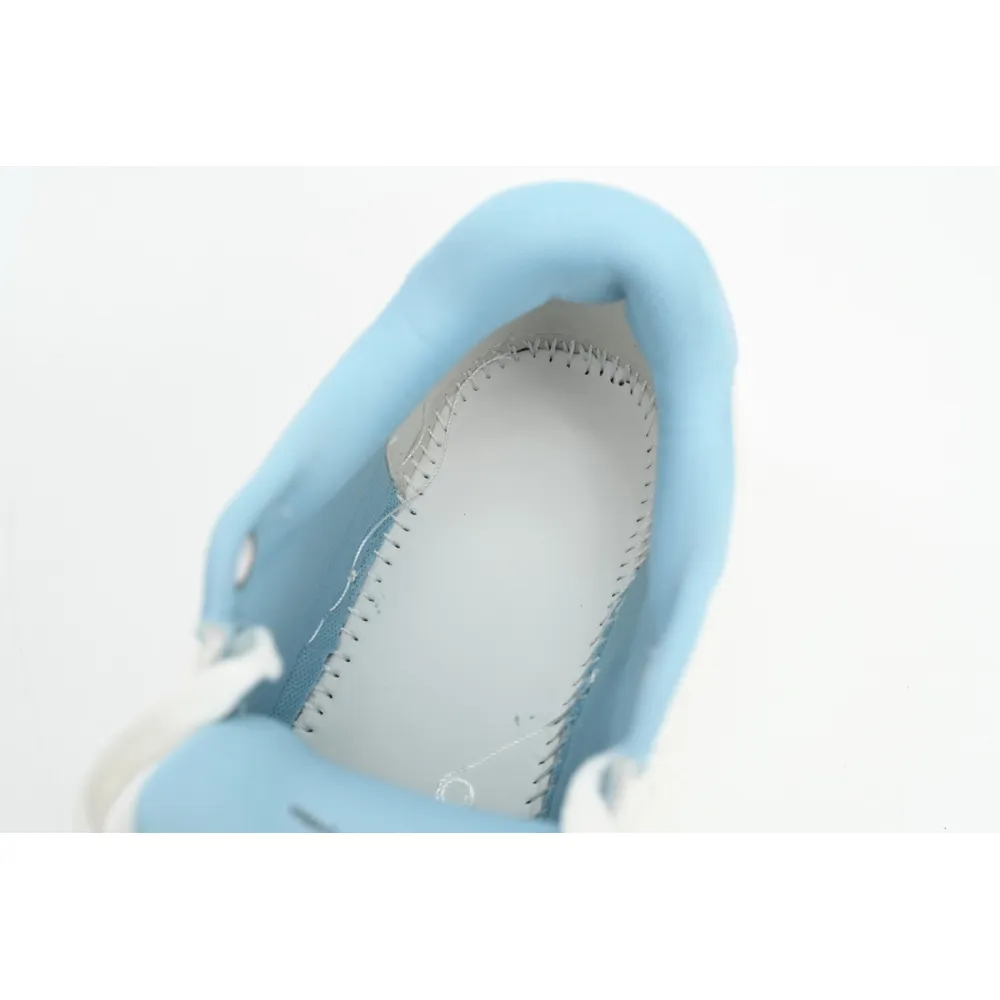 OFF-WHITE Out Of Office OOO Low Tops White Iridescent Blue OMIA189F21LEA0030181