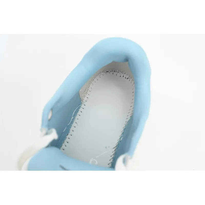 OFF-WHITE Out Of Office OOO Low Tops White Iridescent Blue OMIA189F21LEA0030181