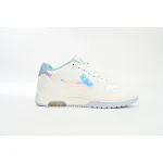 OFF-WHITE Out Of Office OOO Low Tops White Iridescent Blue OMIA189F21LEA0030181