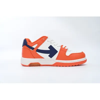 OFF-WHITE Out Of Office OOO Low Tops White Orange Blue OMIA189F21LEA0022045 02