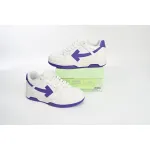 OFF-WHITE Out Of Office OOO Low Tops White Purple OMIA189F22LEA0010135