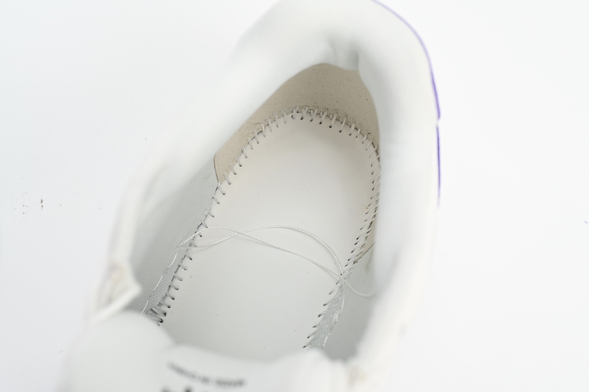 OFF-WHITE Out Of Office OOO Low Tops White Purple OMIA189F22LEA0010135