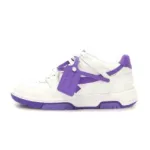 OFF-WHITE Out Of Office OOO Low Tops White Purple OMIA189F22LEA0010135