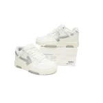 OFF-WHITE Out Of Office OOO Low Tops White Silver OMIA189F23LEA0090172