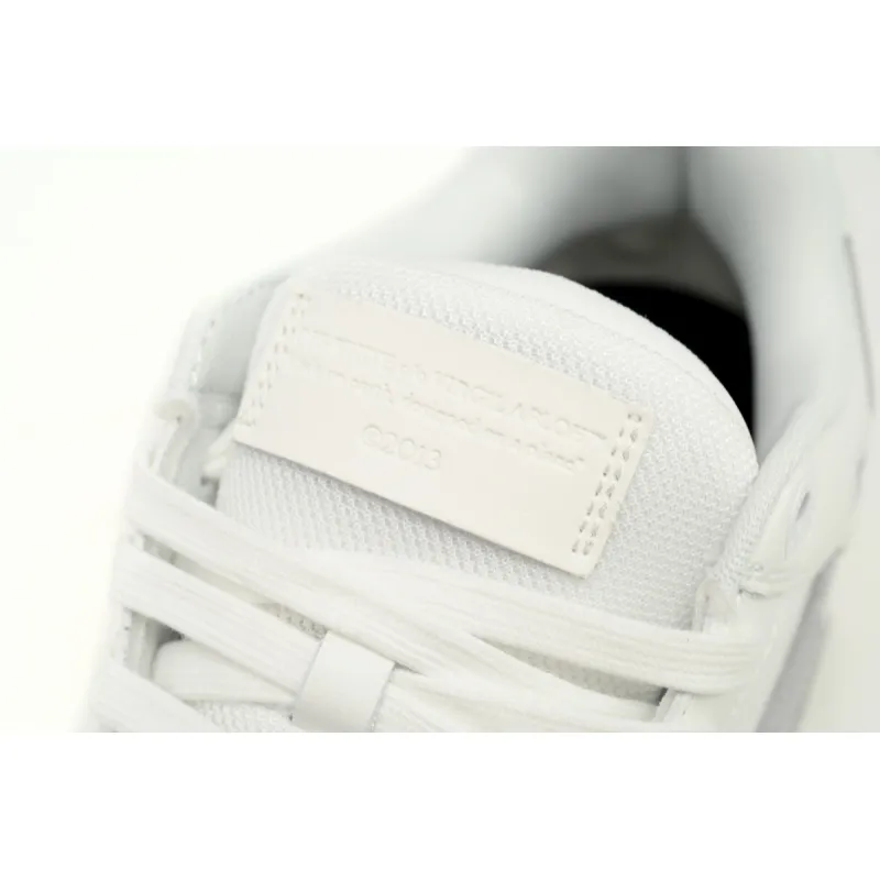 OFF-WHITE Out Of Office OOO Low Tops White Silver OMIA189F23LEA0090172