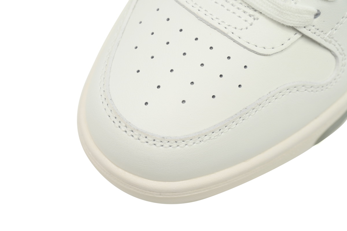 OFF-WHITE Out Of Office OOO Low Tops White Silver OMIA189F23LEA0090172