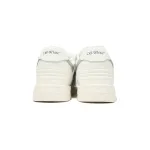 OFF-WHITE Out Of Office OOO Low Tops White Silver OMIA189F23LEA0090172