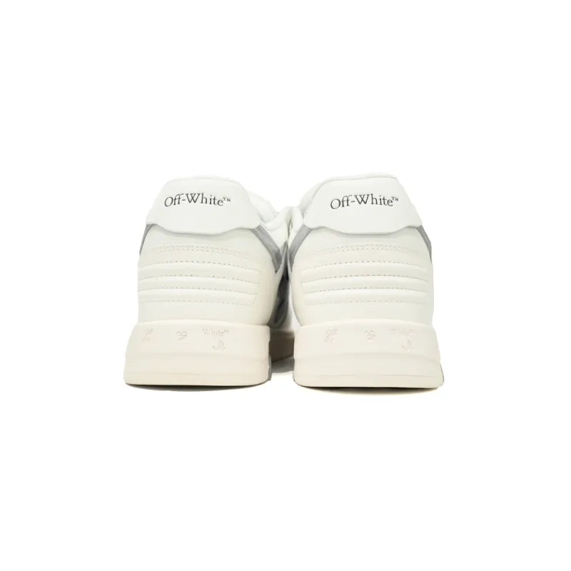 OFF-WHITE Out Of Office OOO Low Tops White Silver OMIA189F23LEA0090172