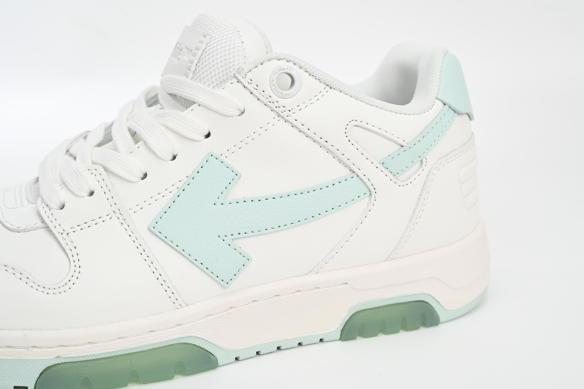 OFF-WHITE Out Of Office OOO Low TopsWhite Mint OMIA189C99LEA0040151