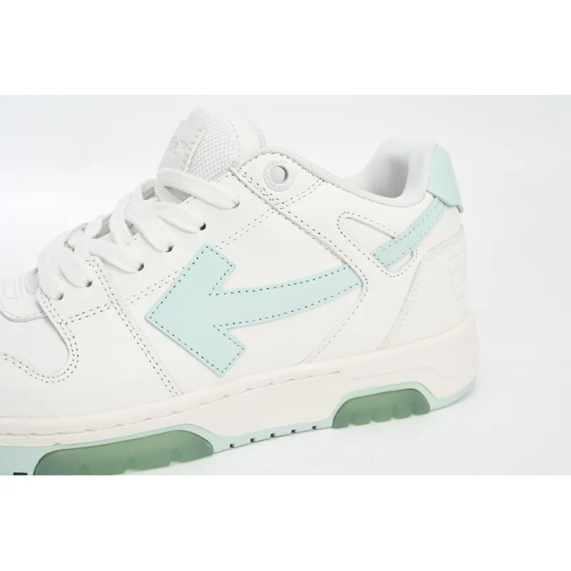 OFF-WHITE Out Of Office OOO Low TopsWhite Mint OMIA189C99LEA0040151