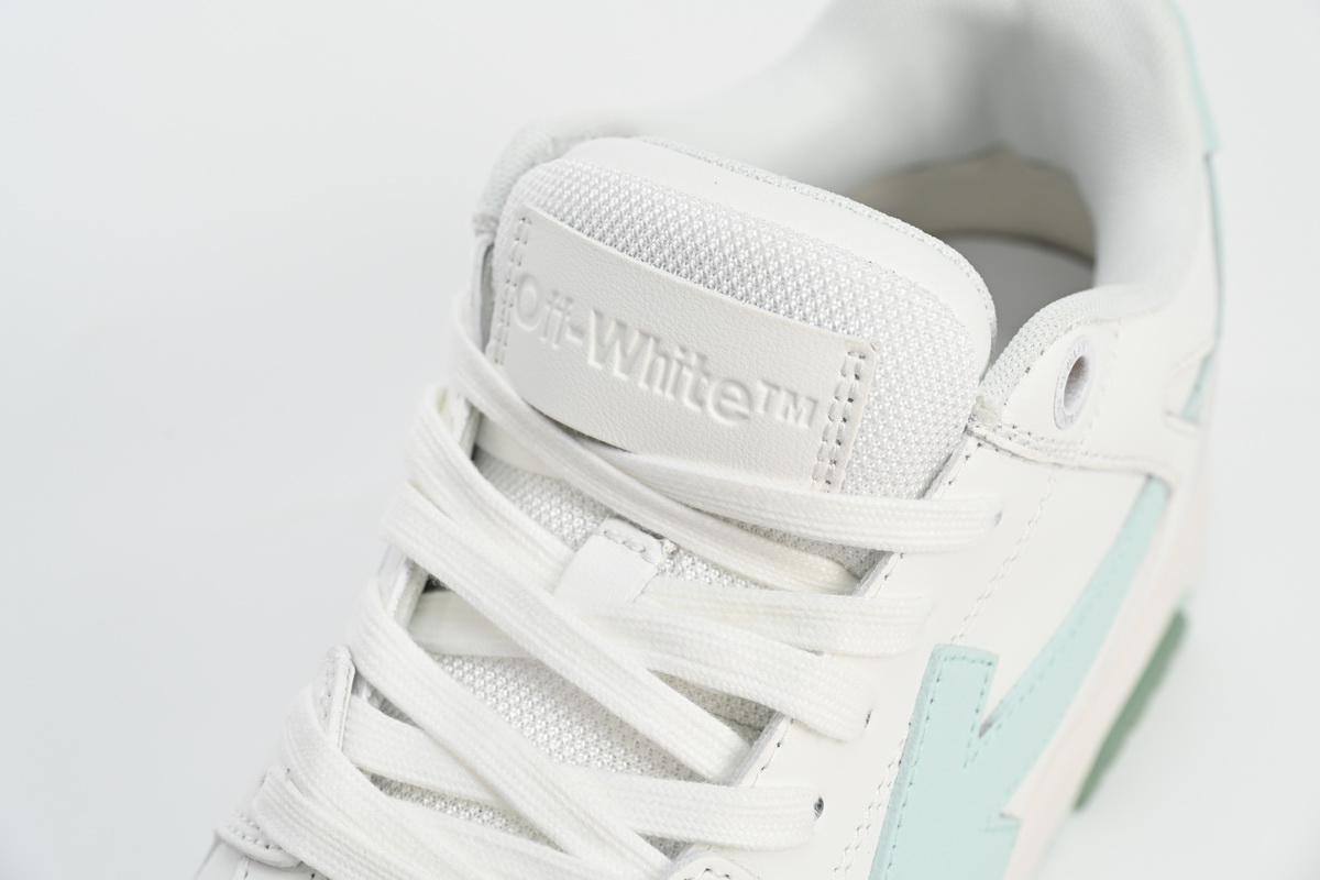 OFF-WHITE Out Of Office OOO Low TopsWhite Mint OMIA189C99LEA0040151