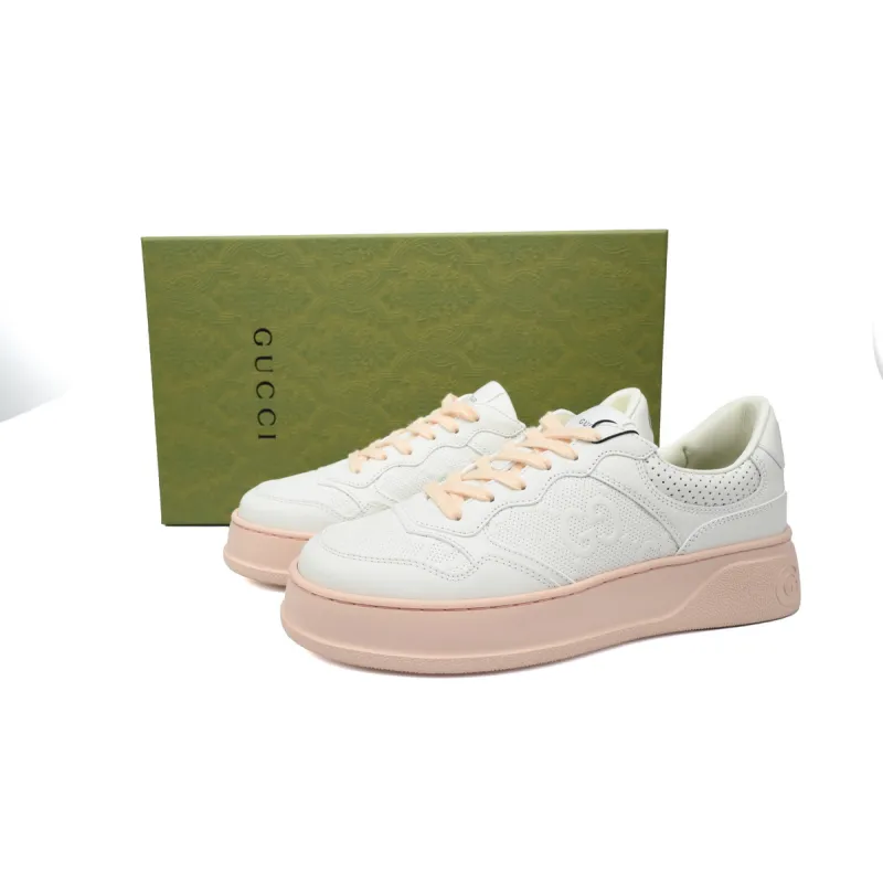  Gucci Chunky B White Pink 670408 1XL10 9014