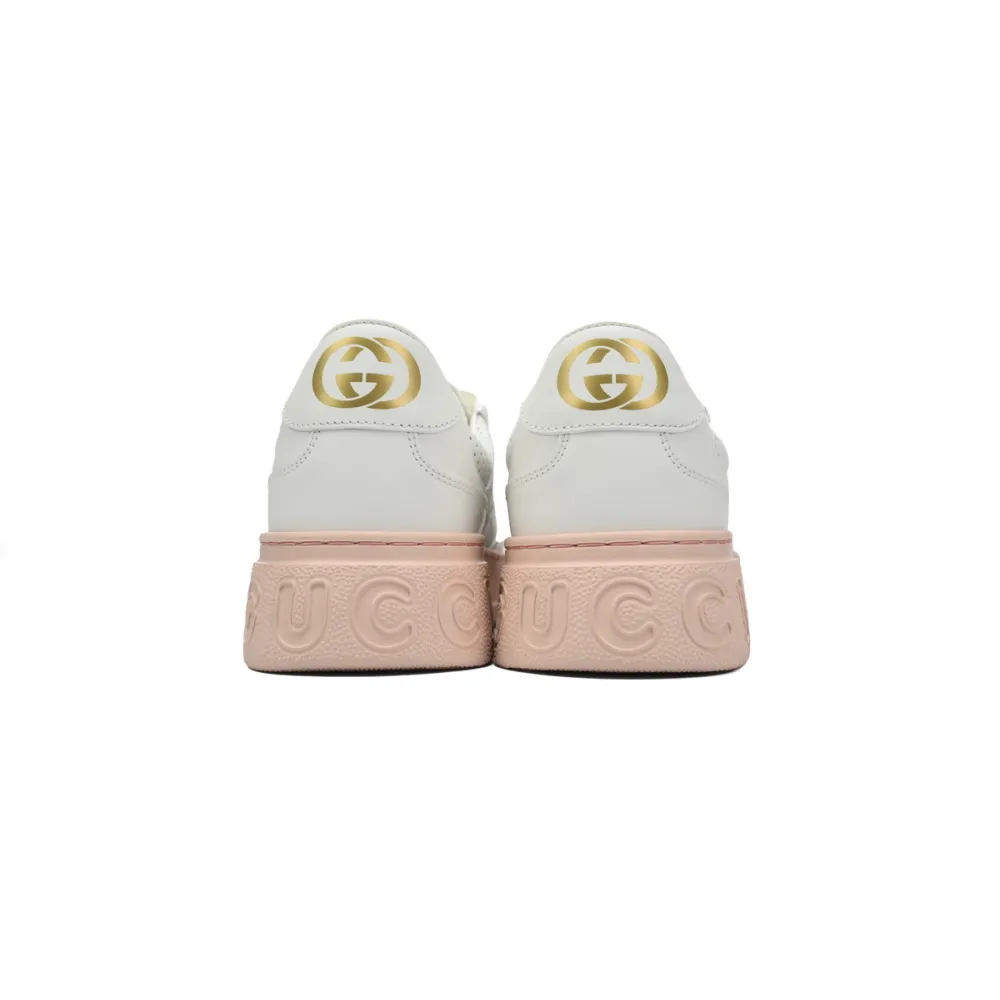  Gucci Chunky B White Pink 670408 1XL10 9014