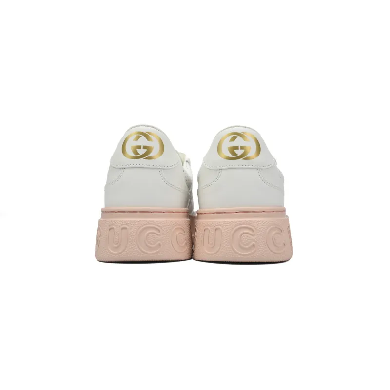  Gucci Chunky B White Pink 670408 1XL10 9014