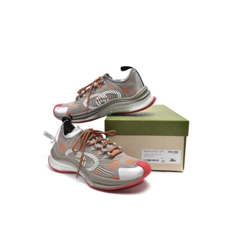 Gucci Run Sneakers Grey Red  680900-UF310-1270