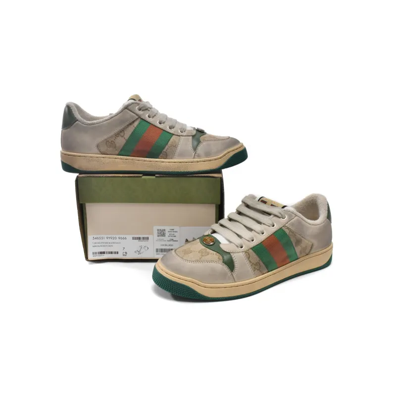  Gucci Screener GG Off-White Green  546551 9Y920