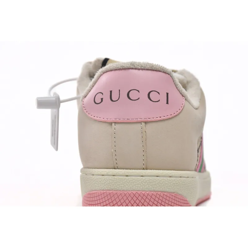  Gucci Screener GG White Brown Powder  577684 2C830 9150