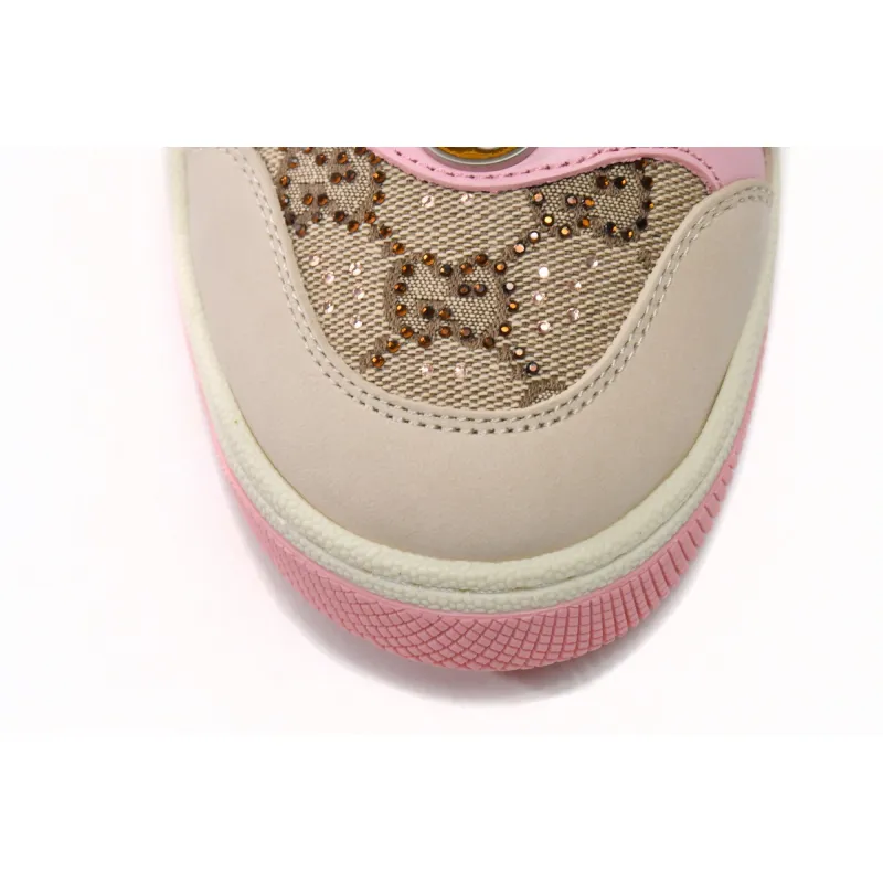  Gucci Screener GG White Brown Powder  577684 2C830 9150
