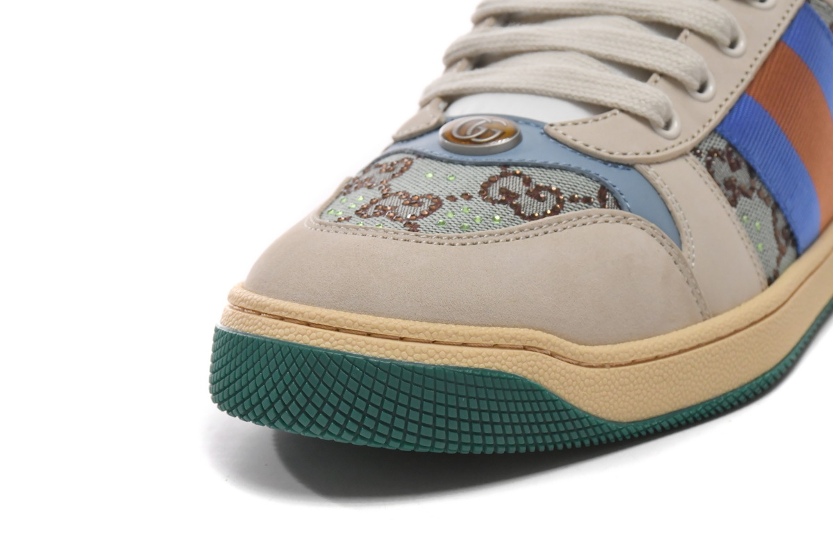  Gucci Screener GG White Green  677423 9SFR0 4983