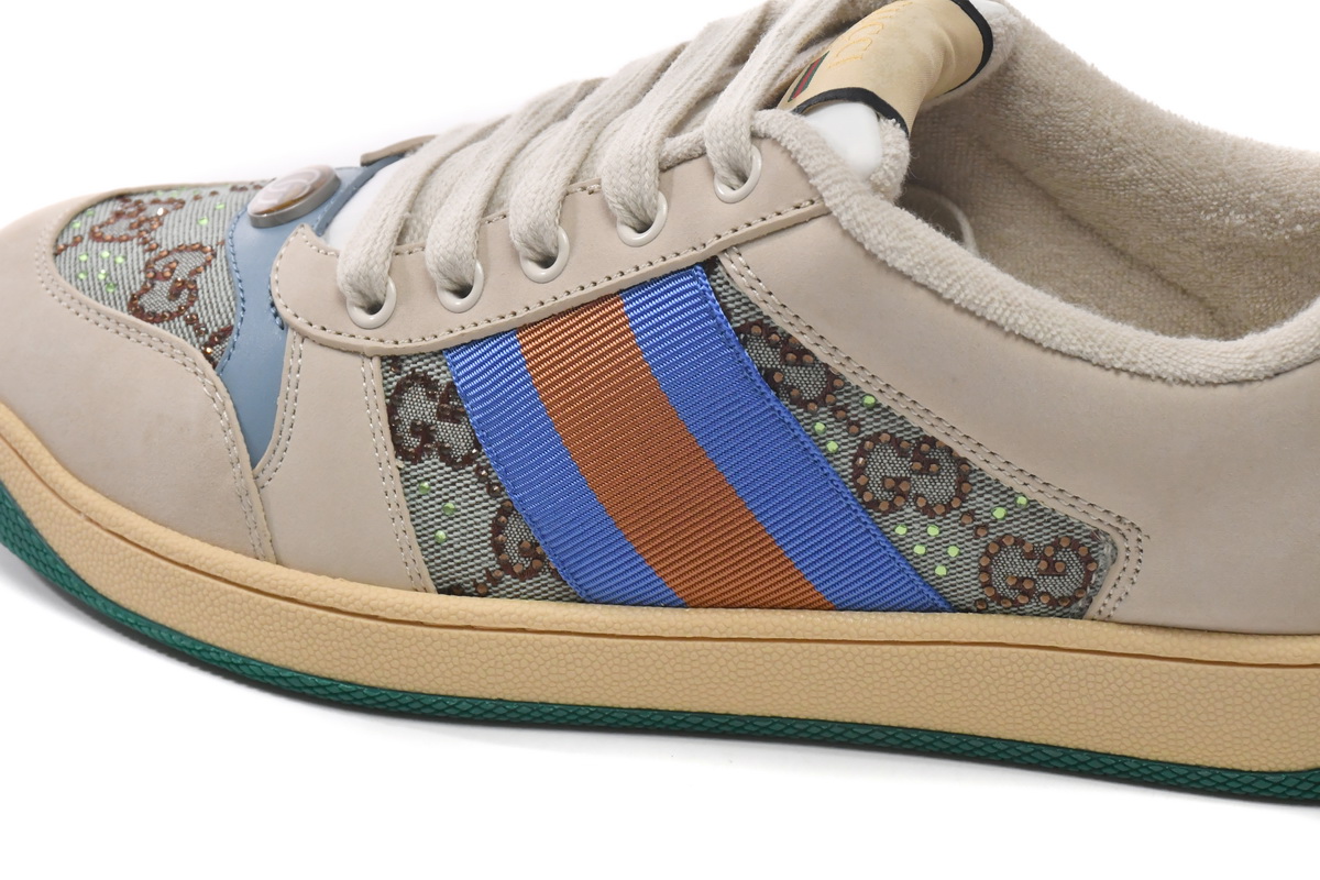  Gucci Screener GG White Green  677423 9SFR0 4983