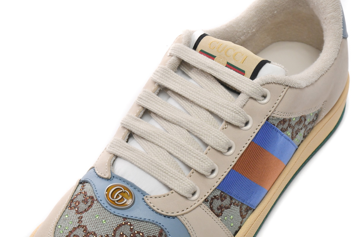  Gucci Screener GG White Green  677423 9SFR0 4983