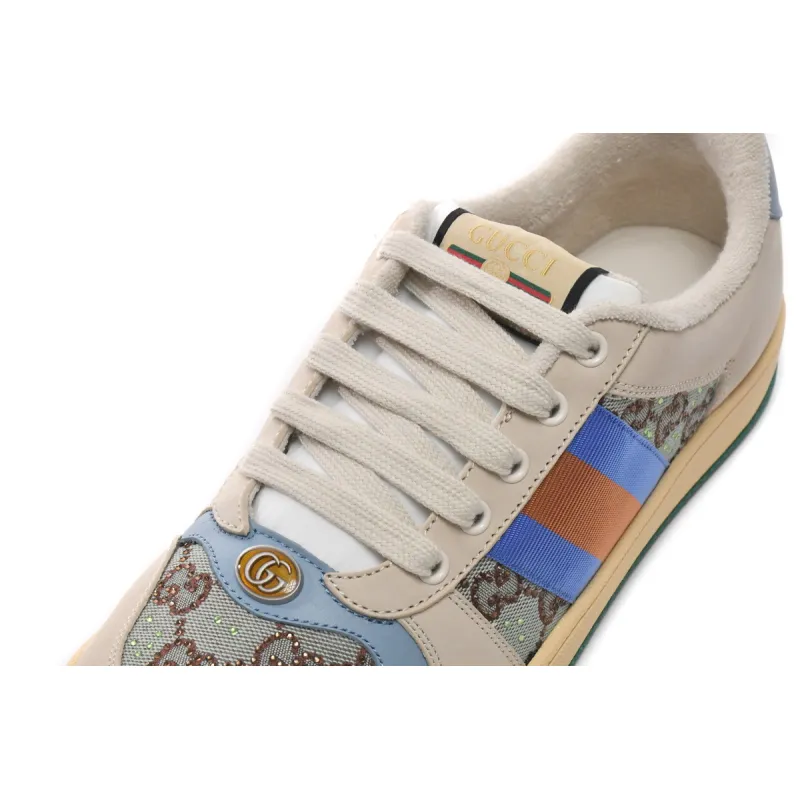  Gucci Screener GG White Green  677423 9SFR0 4983