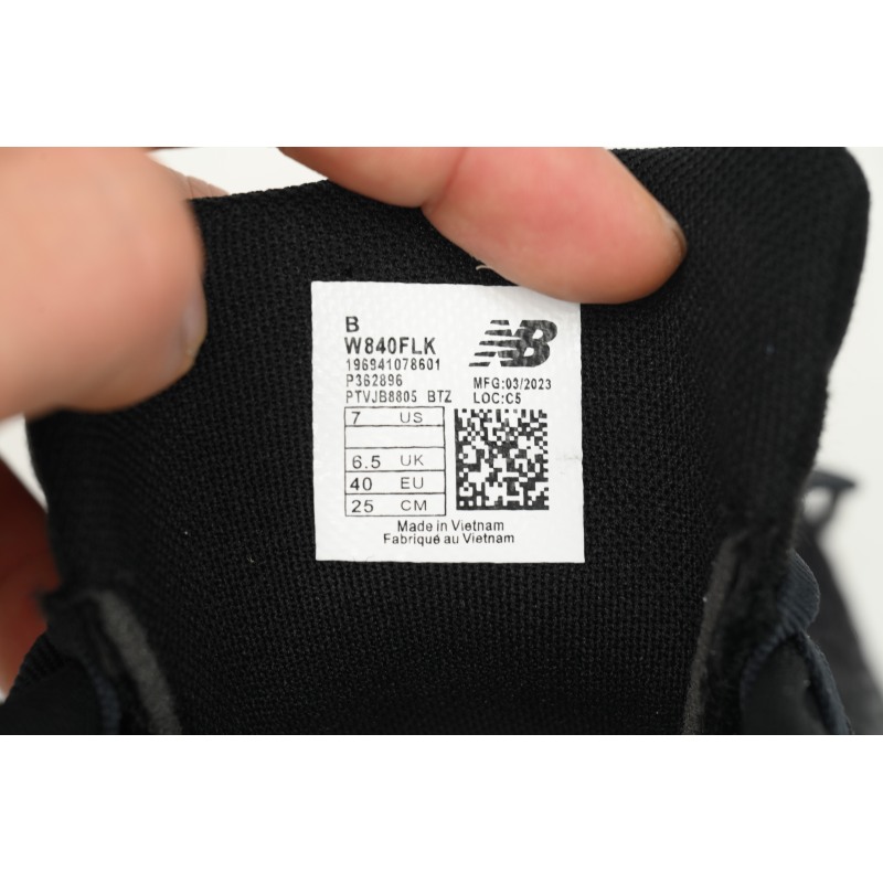  New Balance NB Fresh Foam X840 Black W840FLK