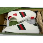 Gucci Ace Embroidered Hearts (Women's) 435638 A38M0 9074
