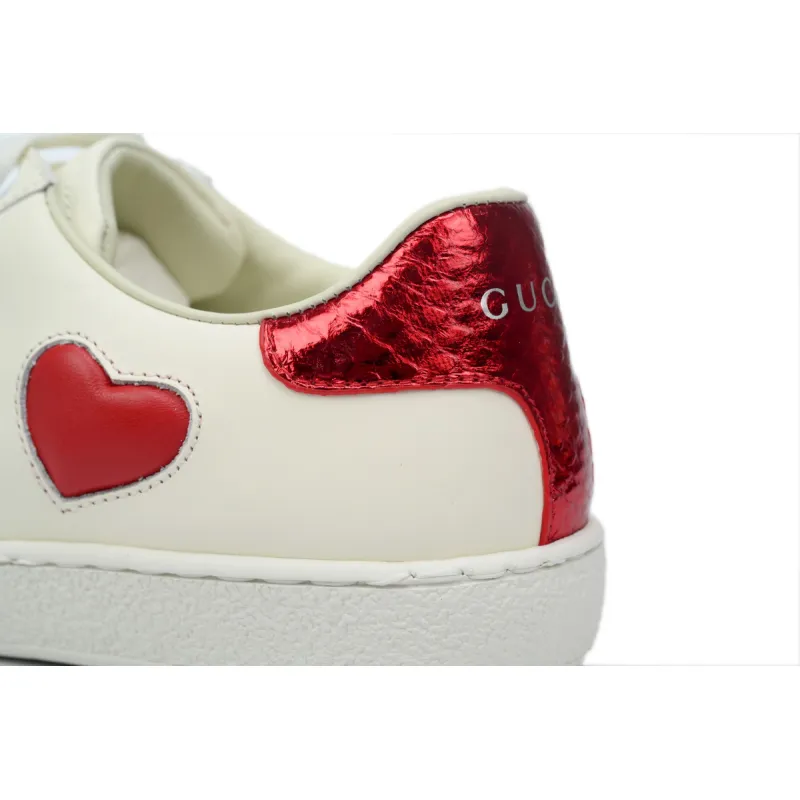 Gucci Ace Embroidered Hearts (Women's) 435638 A38M0 9074