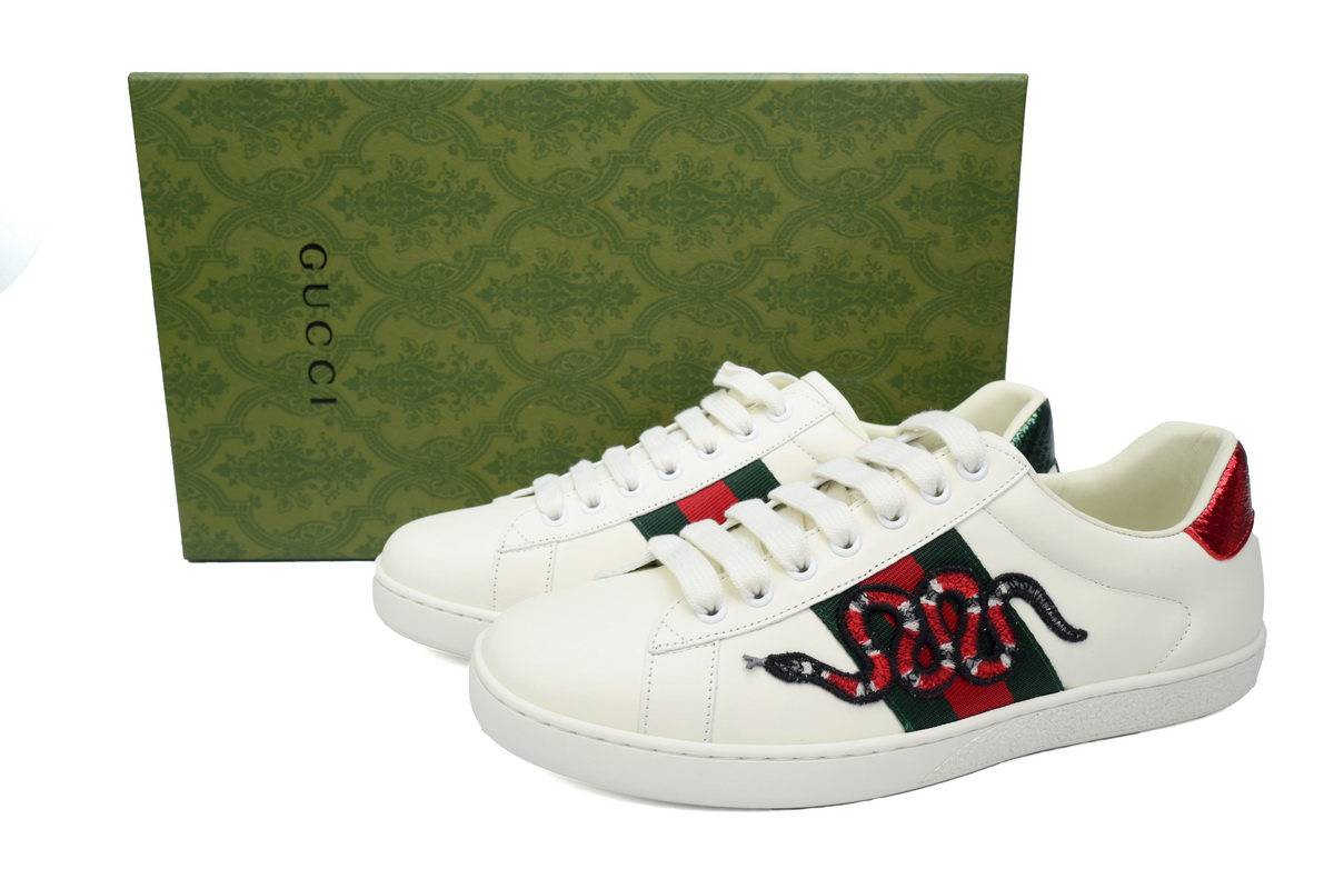 Gucci Ace Embroidered Snake 456230 A38G0 9064