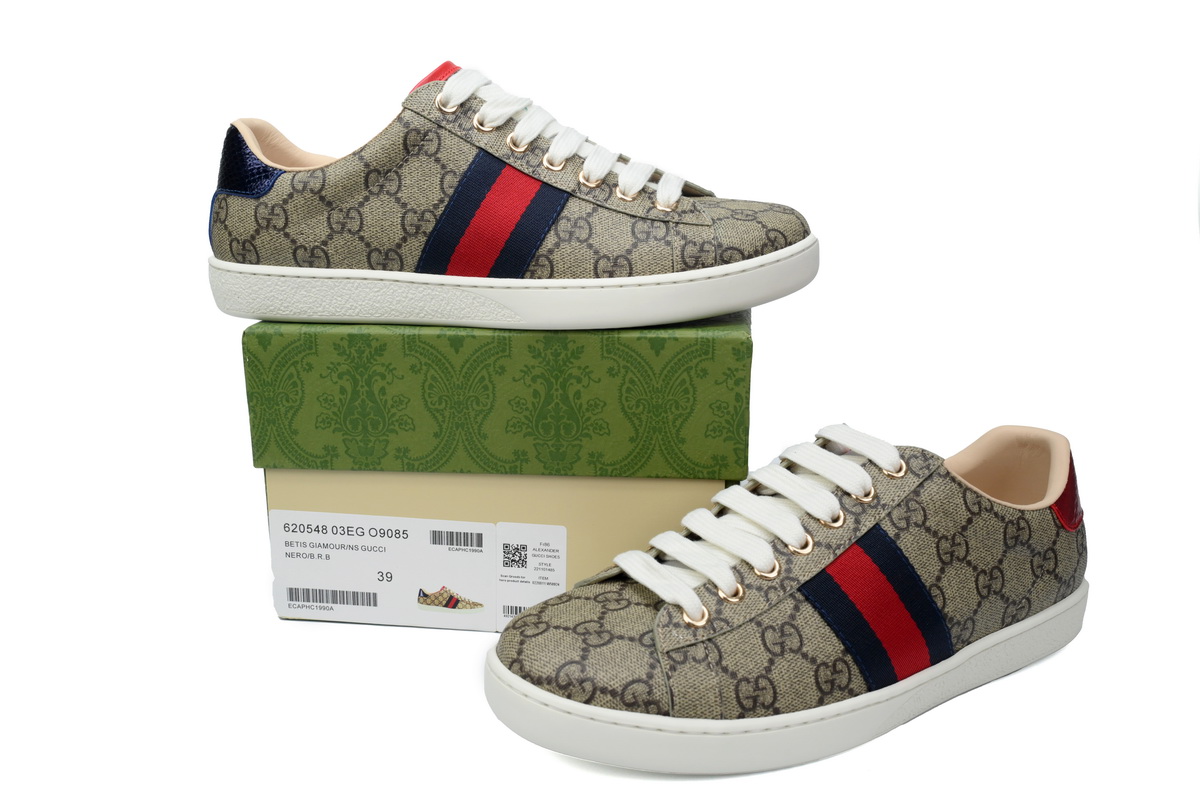 Gucci Ace GG Supreme Navy (Women's) 499410 K2LH0 9768