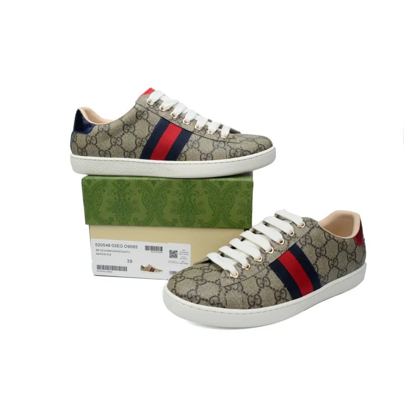 Gucci Ace GG Supreme Navy (Women's) 499410 K2LH0 9768