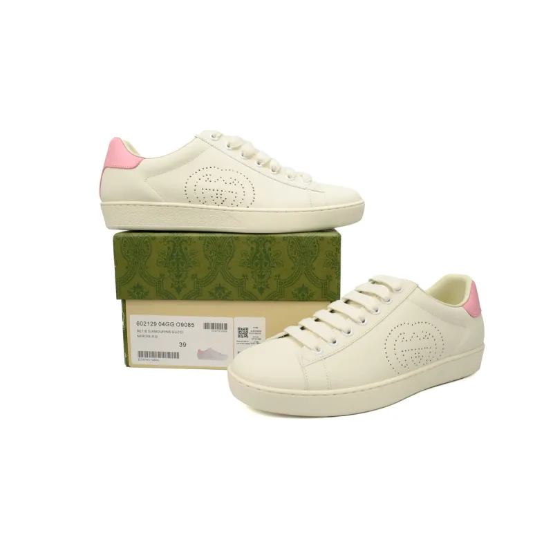 Gucci Ace Interlocking G White (Women's) 598527 AYO70 9076