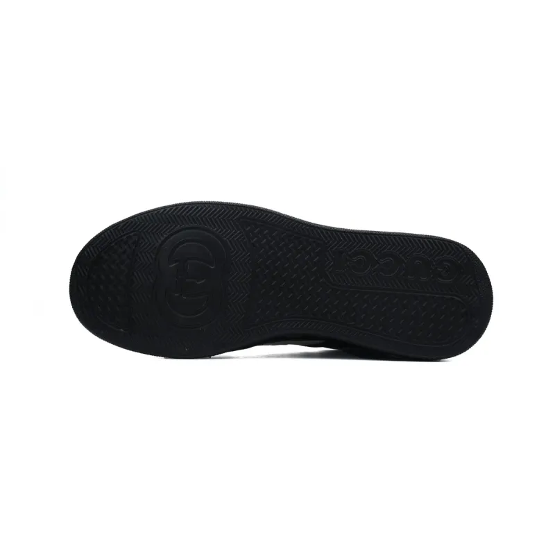 Gucci GG Embossed White Black Leather 669582 AAA4T 1068
