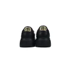 Gucci GG Embossed White Black Leather 669582 AAA4T 1068