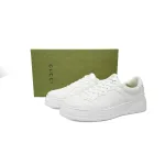 Gucci GG Embossed White Leather (Women's) 670408 1XL10 9014