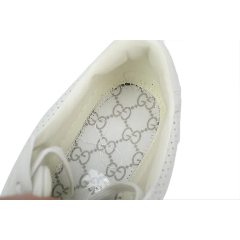 Gucci GG Embossed White Leather (Women's) 670408 1XL10 9014