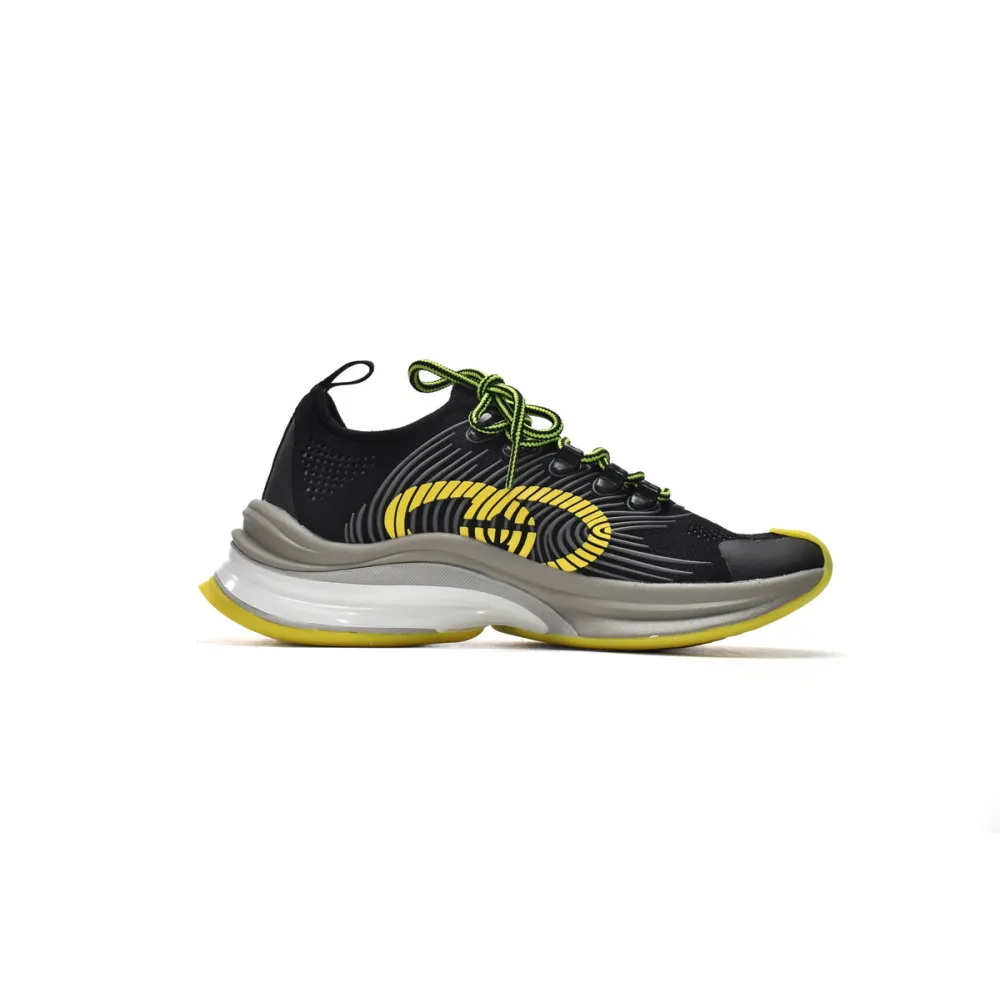 Gucci Run Black Yellow Beige 680938 USM10 8480