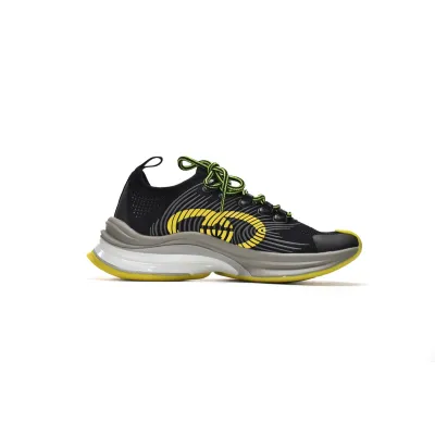 Gucci Run Black Yellow Beige 680938 USM10 8480 02
