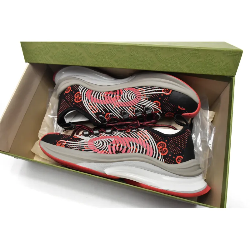 Gucci Run Sneakers Black Red  680900-USN10-8490