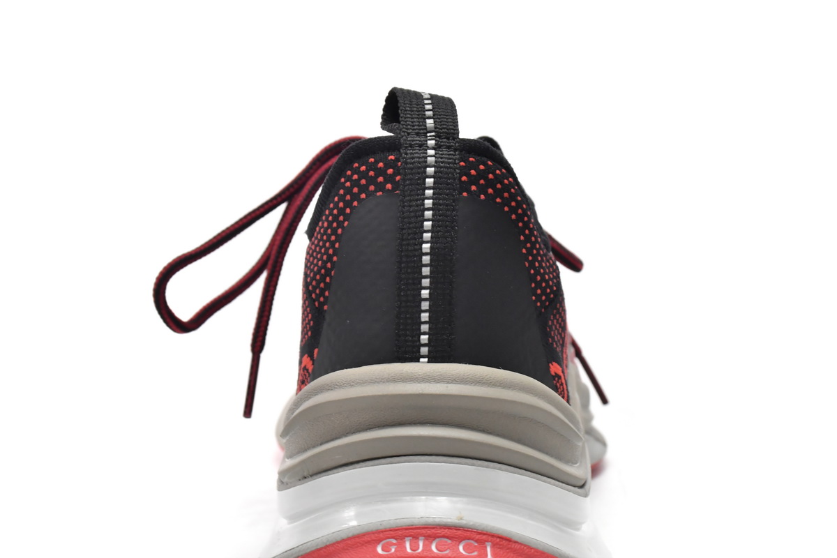 Gucci Run Sneakers Black Red  680900-USN10-8490
