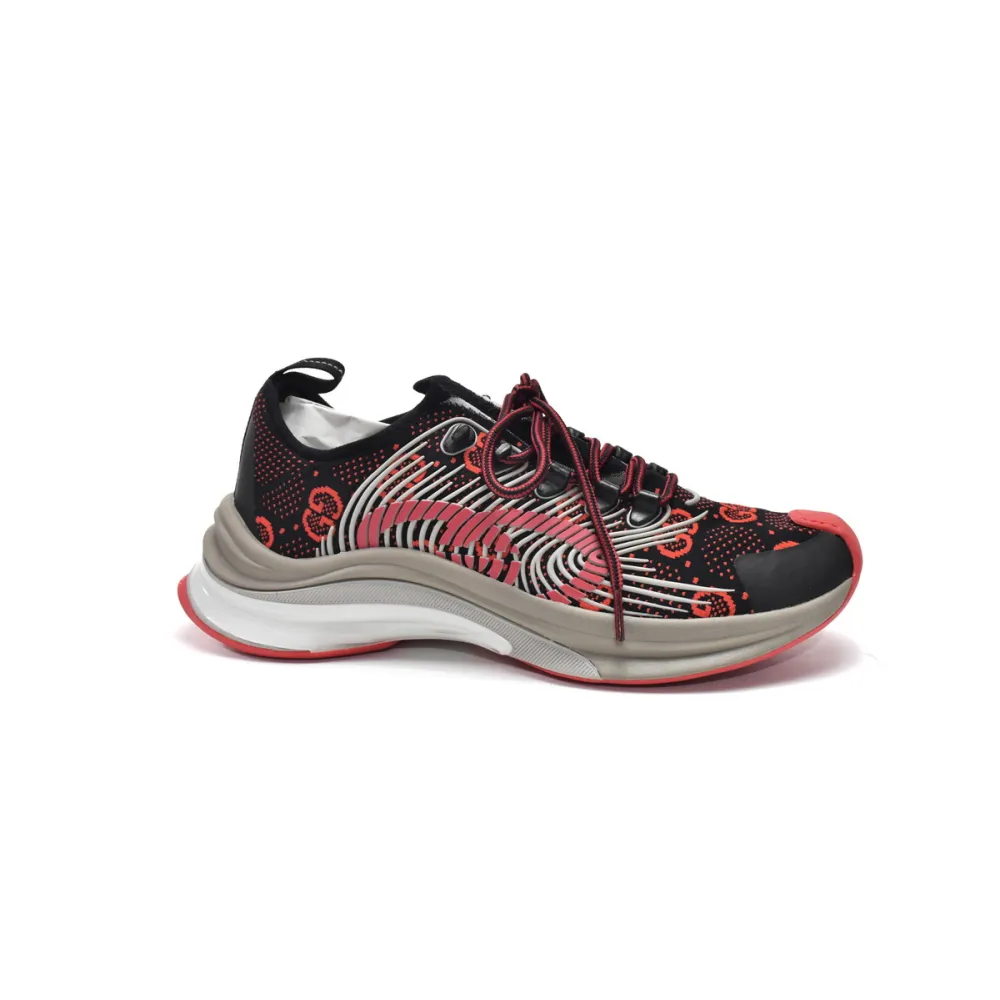Gucci Run Sneakers Black Red  680900-USN10-8490