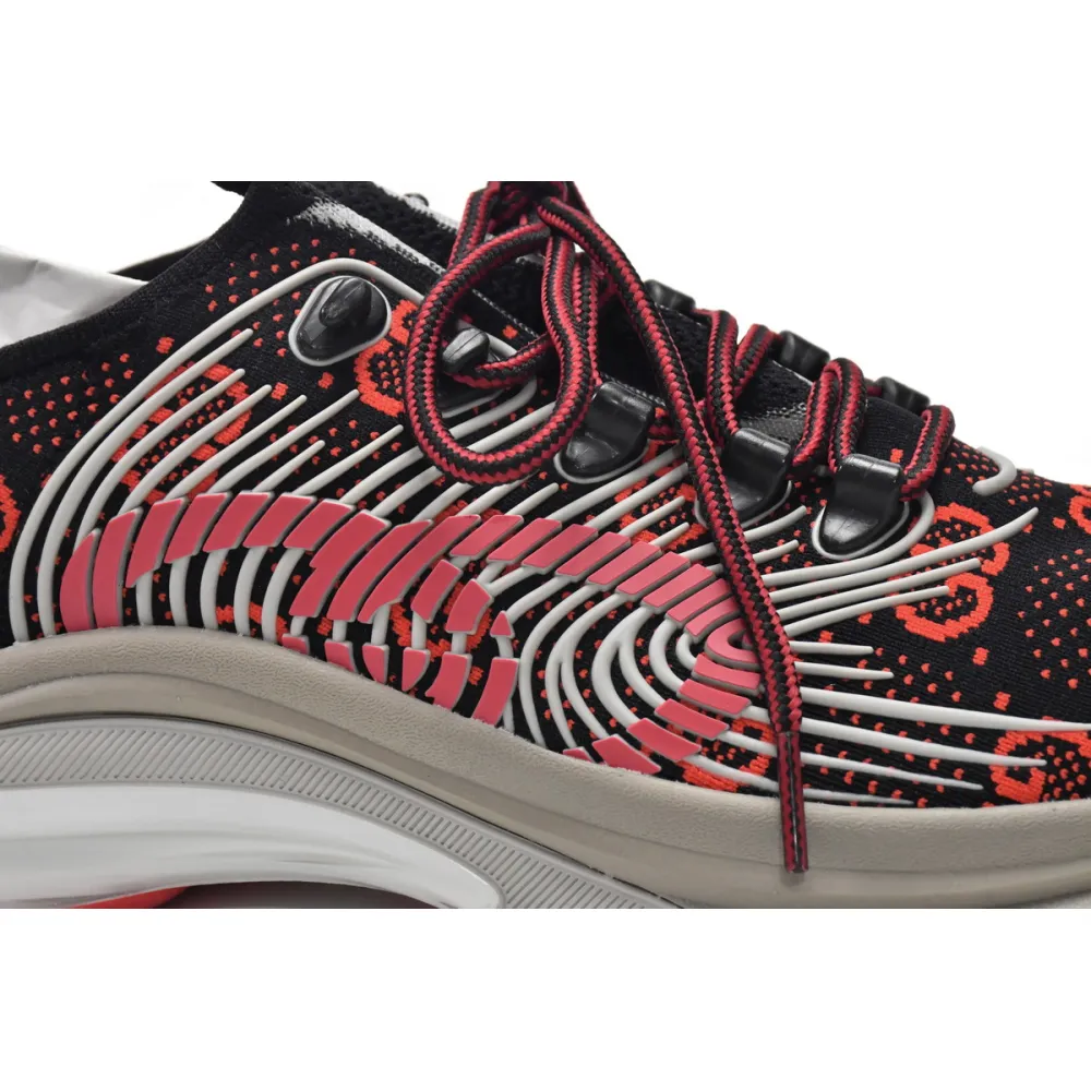 Gucci Run Sneakers Black Red  680900-USN10-8490