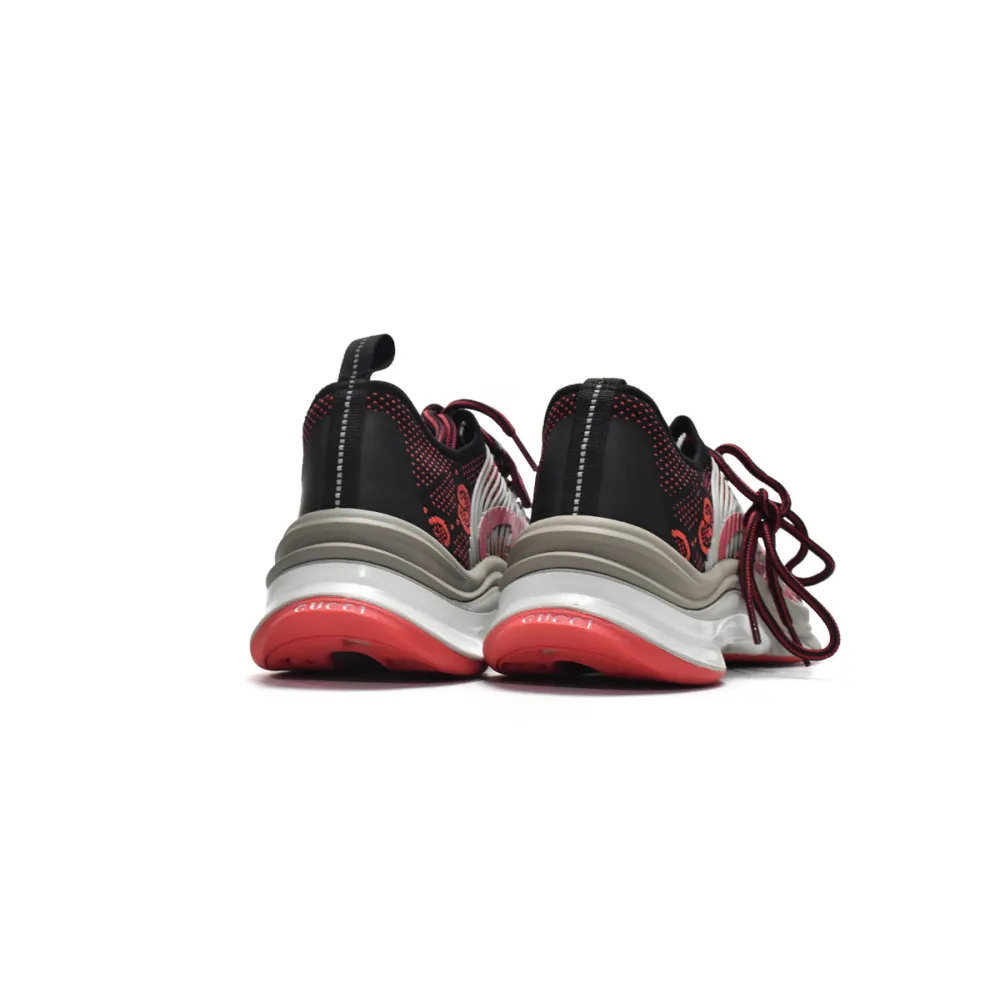 Gucci Run Sneakers Black Red  680900-USN10-8490