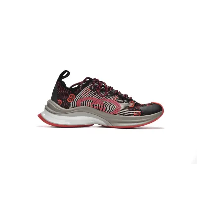 Gucci Run Sneakers Black Red  680900-USN10-8490 02